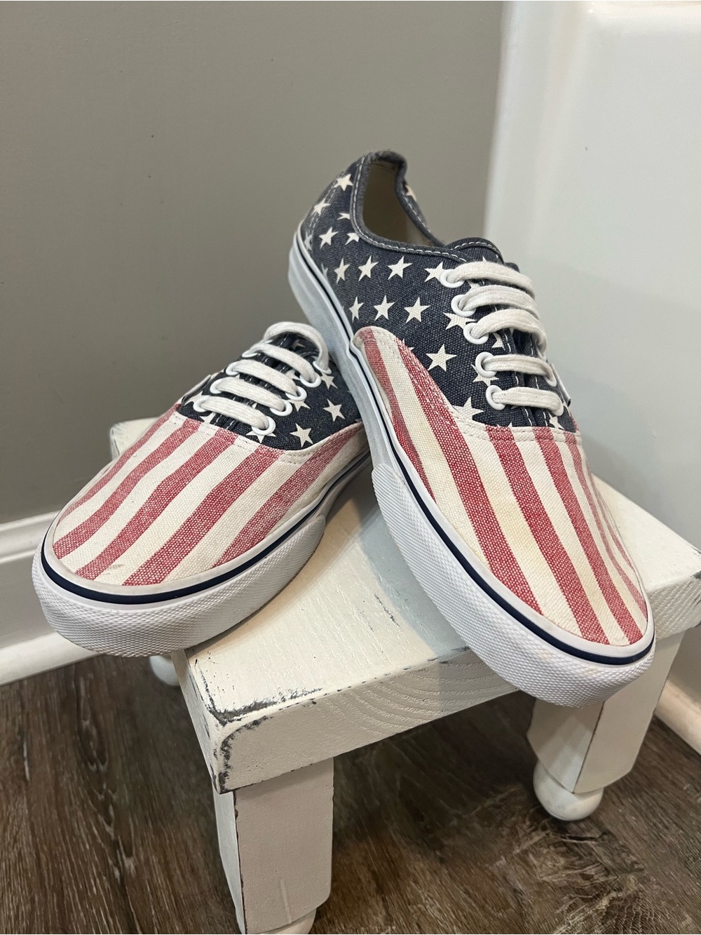 Van Doren Stars and Stripes Sneakers Mens 10